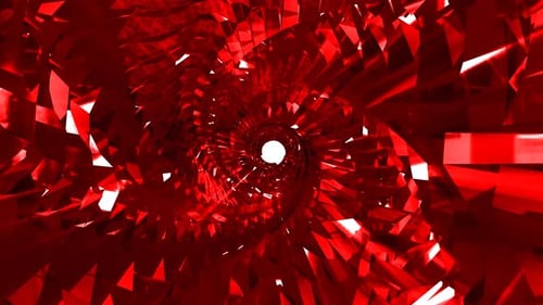 digital slow motion red color tunnel visual vortex dynamic loop pattern background