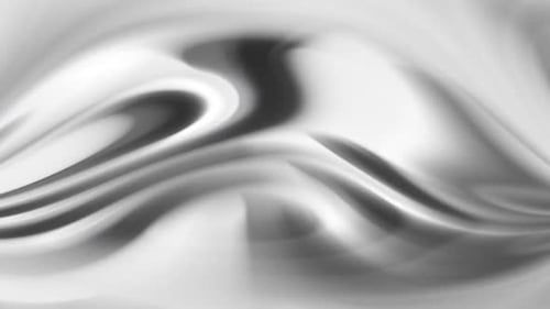 Abstract Black and White Fluid Waves Motion Background