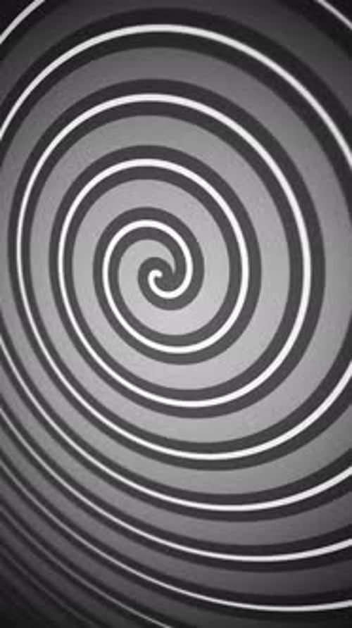 Vertikales Video - Hypnotischer Zirkus-Spiralhintergrund im Vintage-Stil