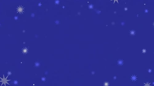 Animated Falling Stars Decorative Frame Background Loop