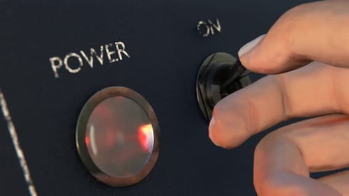 Taste einschalten. Macht.