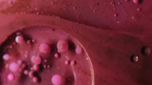 Ink Liquid Gel Bubbles Stain Paint Round Water Art