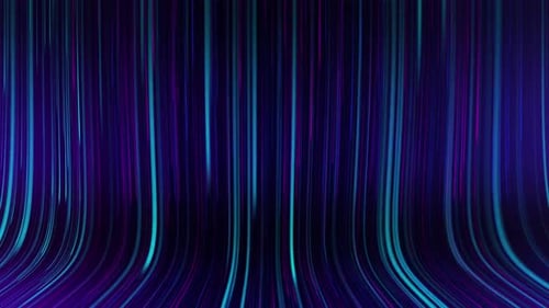 kreativer moderner abstrakter blauer Hintergrund mit leuchtenden Linien, Vorhängen, Bewegungen