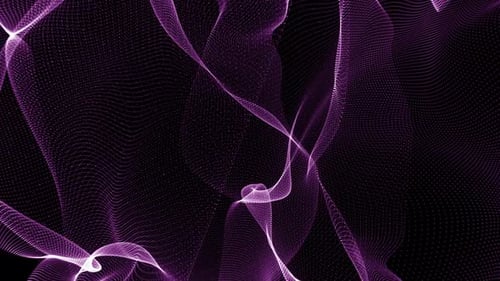 Fluxo de partículas rosa