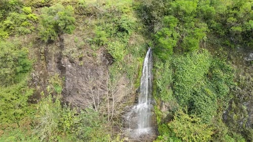 water stream among rock