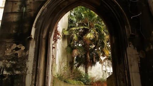 Ruínas de St. Dunstan na Igreja Oriental, Londres, Inglaterra, Reino Unido