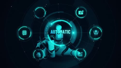 Automatic 1111 Stable diffusion robotic touchscreen animation