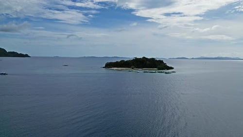 Tropical Philippines Island and Boats