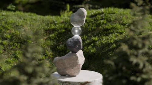 Surreal Balancing Loop 3D Animation