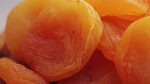 Close Up of Dried Apricots