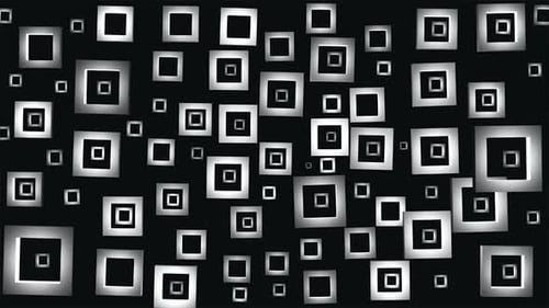 Abstract Shimmering Geometric Shapes Looping Background Animation