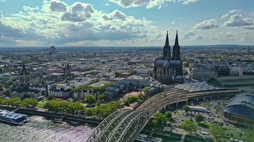Cologne Cathedral and the city beyond. Popular destinations, Germany