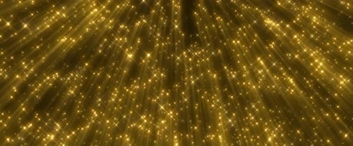 Goldener Glitzerstrahlen-Hintergrund 4k