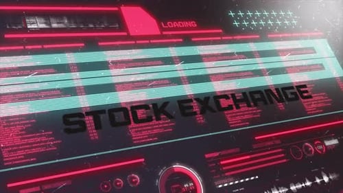 Digitale Datenhintergrund-Börse