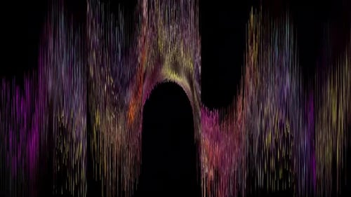 Digitales Rendern im abstrakten Hintergrund der Wellenlängenfrequenz