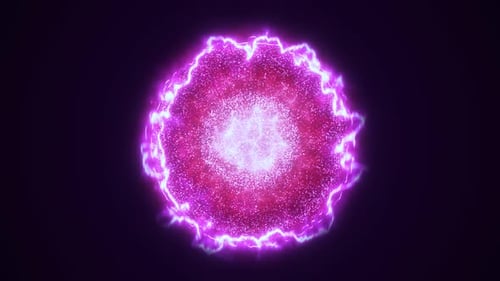 Pulsating Futuristic Energy Sphere Animation