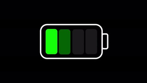 Blinking Battery Indicator Animation , green blinking Alert with Blinking Bars