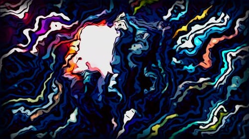 Abstract Colorful Flowing Lines Background Reveal Animation