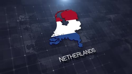 Netherlands Map Displaying