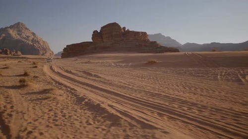 Wadi Rum Desert Tourist Off Road