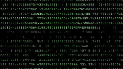 Codes numériques à l'écran