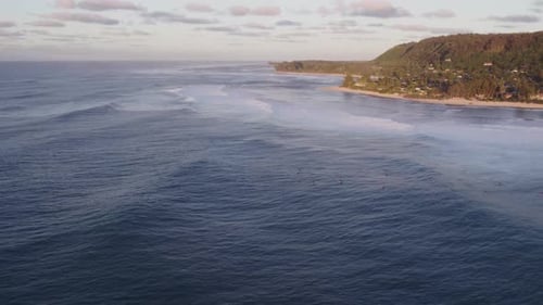 Aerial View of North Shore Coastline
