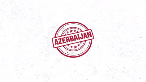 Tampon en caoutchouc d'Azerbaïdjan