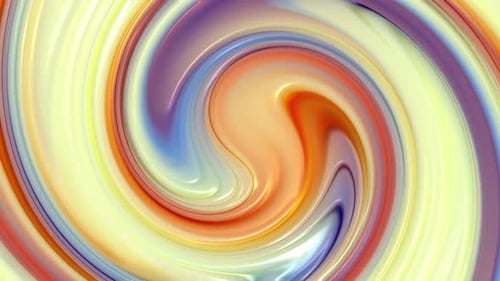 Abstract Glossy Liquid Swirl Background Loop