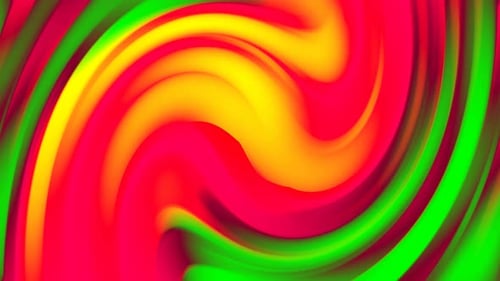 fondo verde, rojo y amarillo. fondo animado líquido de onda brillante con forma de arcoíris abstracto.307