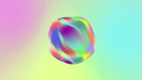 Dynamic Abstract Fluid Gradient Shape Animation