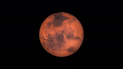 Mars Planet: Video animation of the Planet Mars. 2010