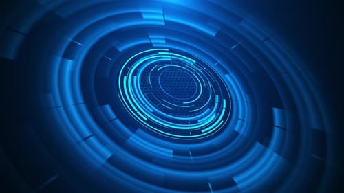 Digital virtual interface artificial intelligence hologram HUD circle interfaces data network protec