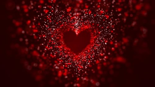 Red Heart Shaped Tunnel Valentines Day 01472