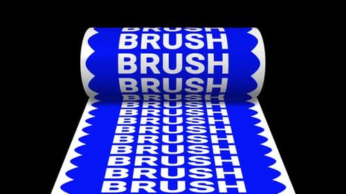 Brush Text Animation Loop