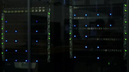 Abstract Lights of Working Data Server