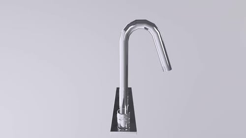 Faucet 3d object rotating loop