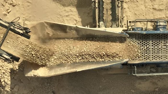 Rocks Slowly Moving from the Splinter s Belt, Industrial Stock Footage ...