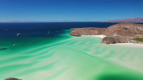Scenic View of Balandra Beach in La Paz