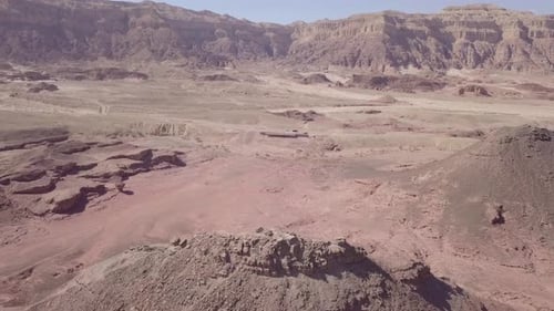 Dry desert landscape, Aerial view