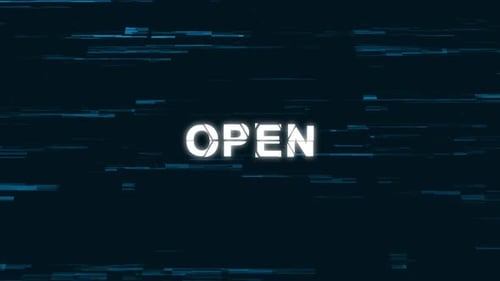 Dynamic Digital Glitch Text Reveal Intro