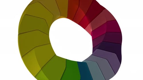 Objet 3D élégant, fond de cercle dégradé