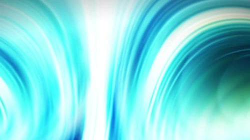 Abstract Flowing Cyan Blue Light Swirls Background