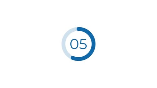 Animated Business Infographic Element Circle Chart with a Number