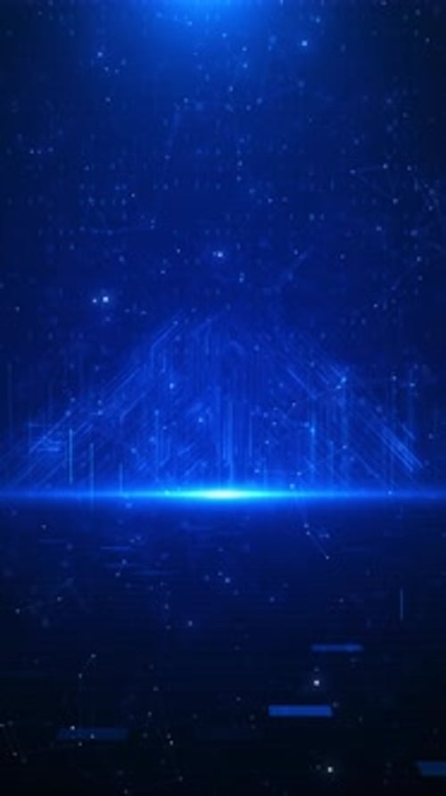 Technology background Circuit Burst Digital Energy Explosion planes flickering hi-tech grids. digita