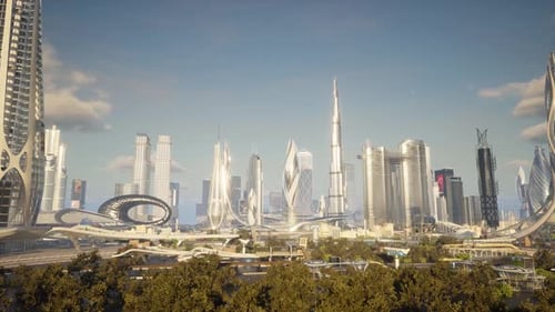 Dubai’s Evolution: A Sci-Fi Inspired Future City Animation