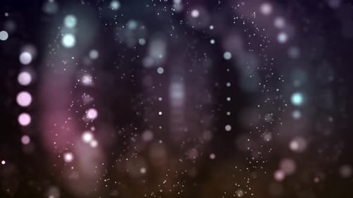 Abstract Sparkling Light Particles Festive Background Loop