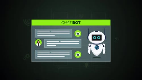 Flat Design Chatbot Interface Animation