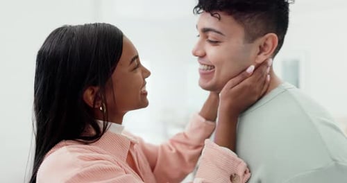 Happy Couple Embracing