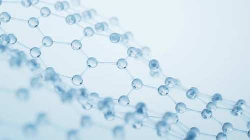 Molekülstruktur mit hexagonaler Form
