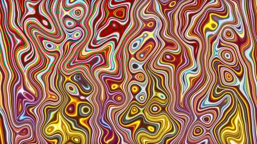 Dynamic Abstract Liquid Flowing Neon Lines Background